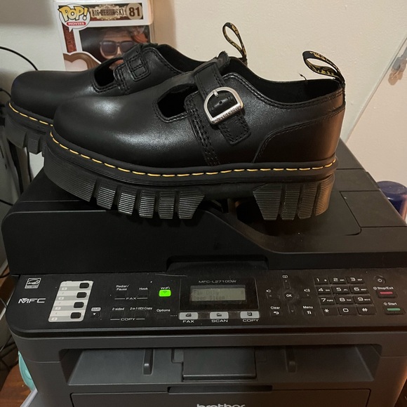 Dr Martens Air Wair AUDRICK NAPPA LUX PLATFORM MARY JANE SHOES Size 8 - Picture 2 of 12